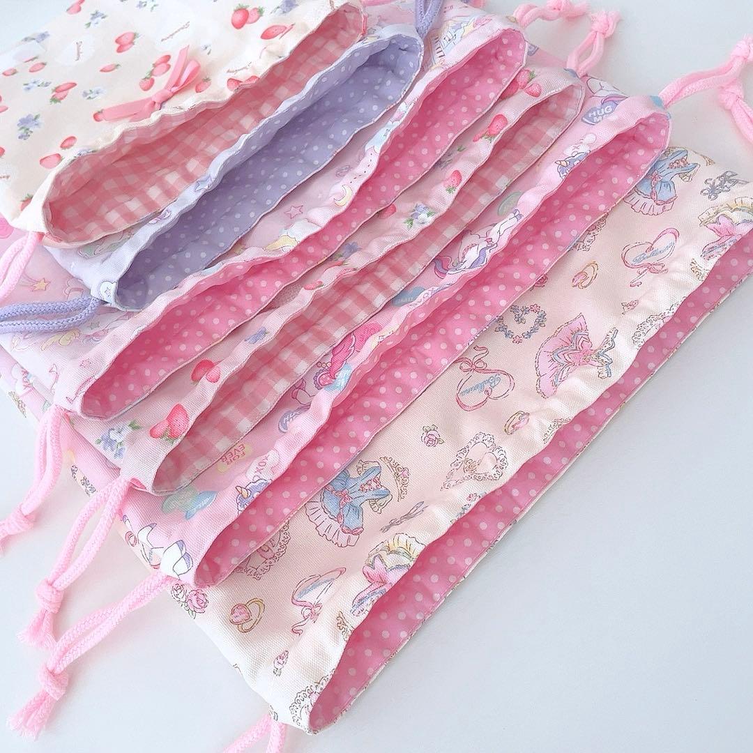 茉白様 巾着袋 お弁当袋 ハンドメイド