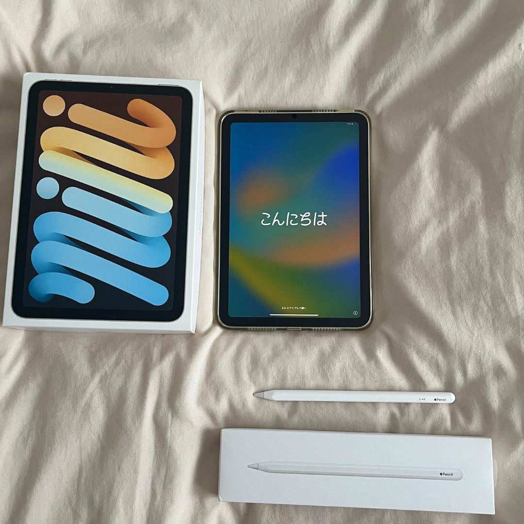 美品 iPad mini 第6世代 64GB Apple Pencil 第2世代