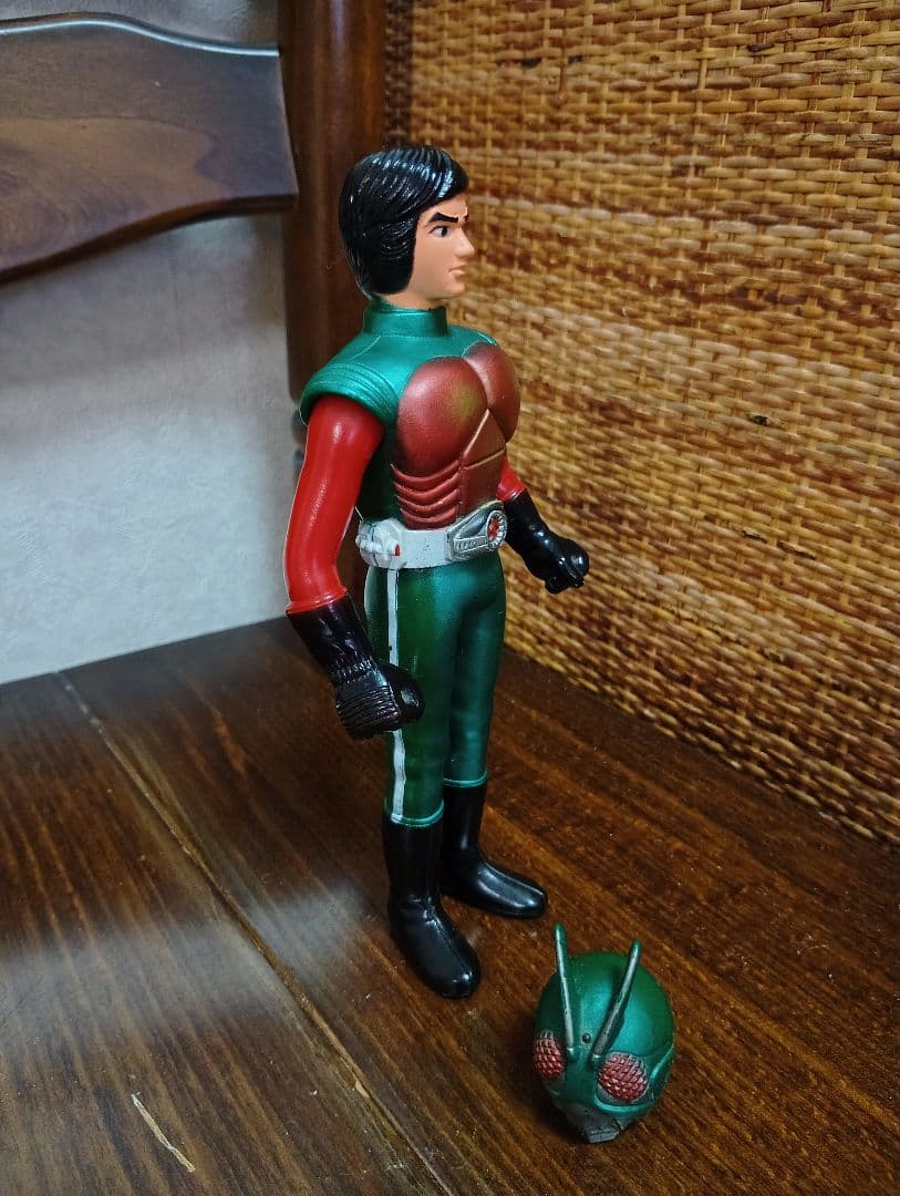 美品　仮面ライダー　スカイライダー　ソフビ　ポピー　石森プロ