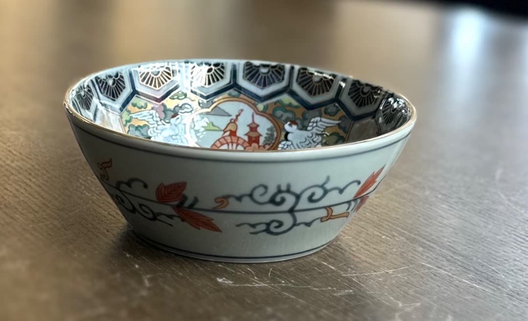 新品　林九郎窯　小鉢　金彩ロココ調　小鉢　波佐見焼　直径13.4cm　ボウル　①