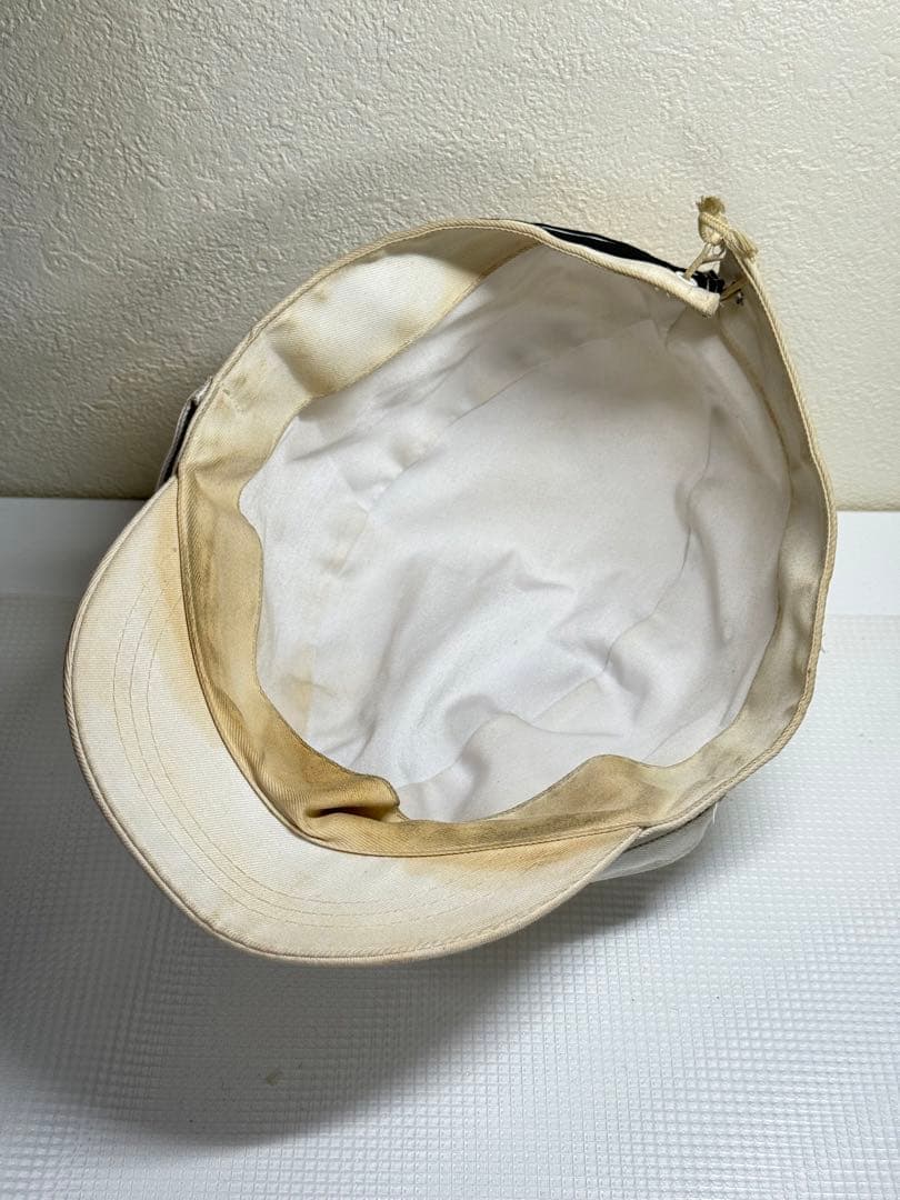 【貴重】大日本帝国海軍 略帽 旧日本軍 海軍軍帽　実物時代物