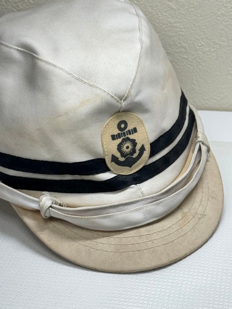 【貴重】大日本帝国海軍 略帽 旧日本軍 海軍軍帽　実物時代物