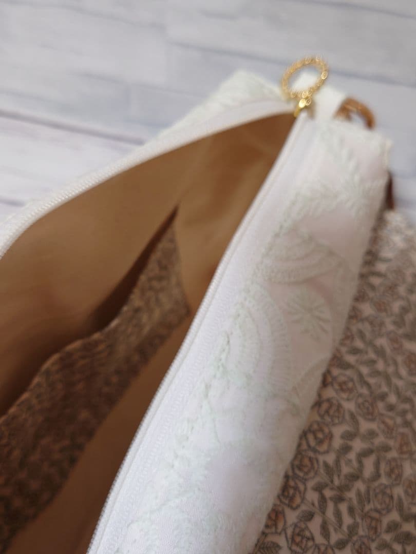 3点セット forest tile white ミナペルホネン　クラッチバッグ