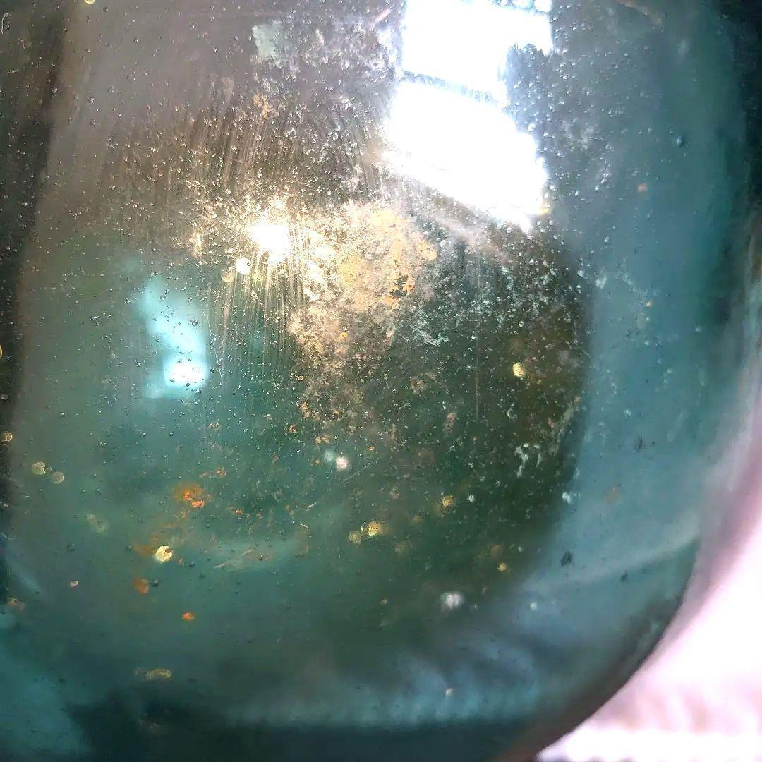 極レア 模様入りガラス玉 浮き玉 ガラス玉 1個 30㎝　浮き球 アンティーク