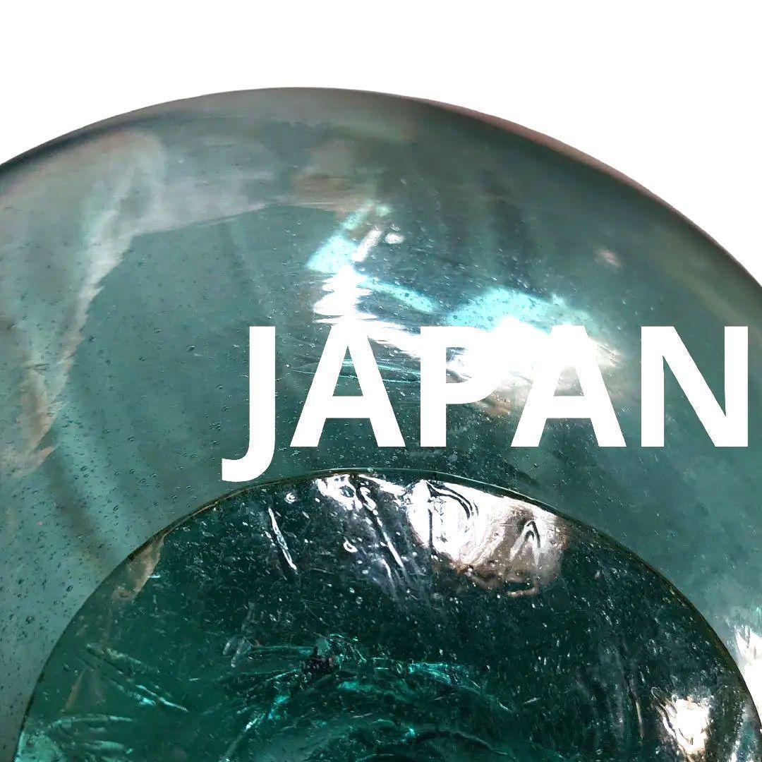 極レア 模様入りガラス玉 浮き玉 ガラス玉 1個 30㎝　浮き球 アンティーク