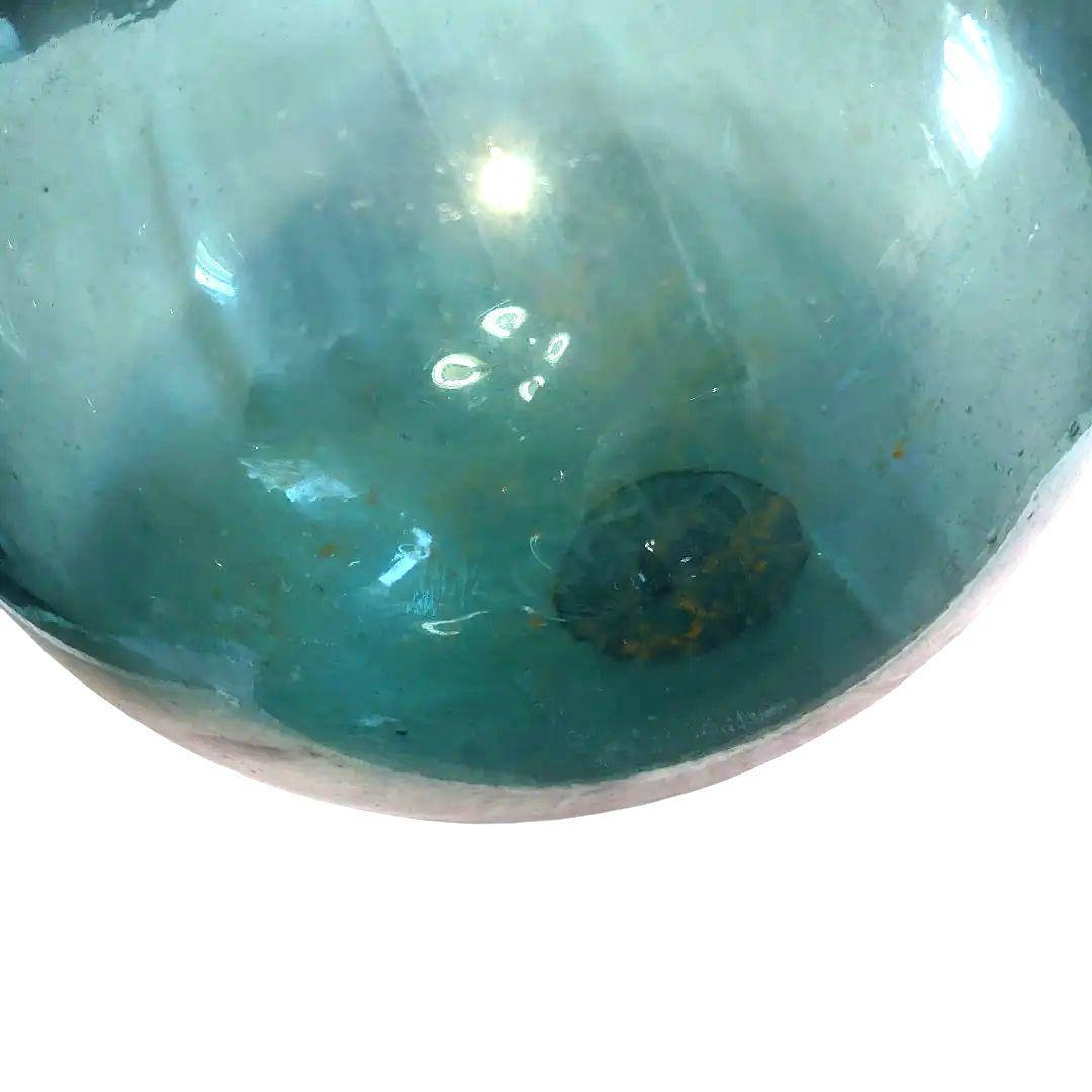 極レア 模様入りガラス玉 浮き玉 ガラス玉 1個 30㎝　浮き球 アンティーク