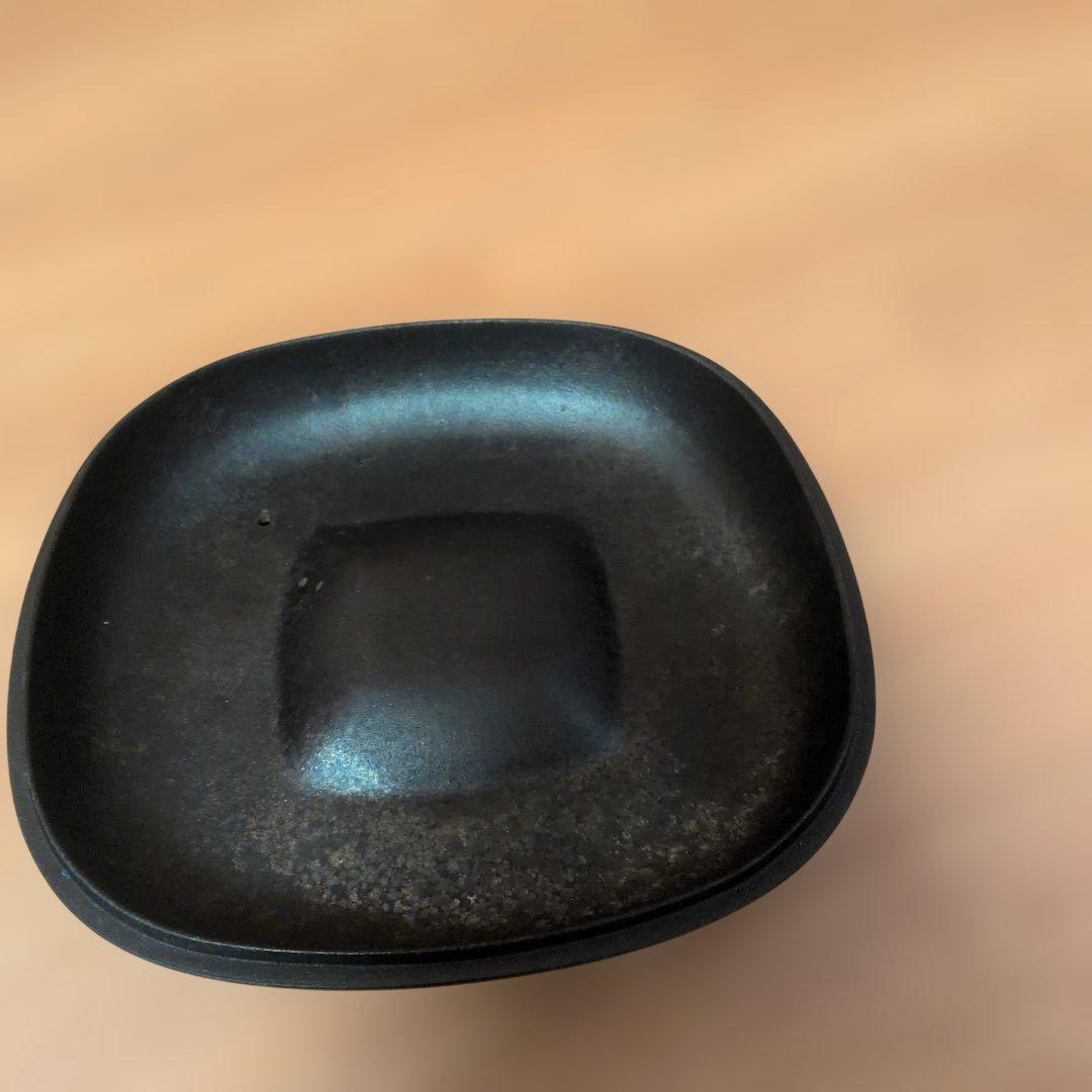 鋳 やきいも鍋 黒 内寸24.5×24.5cm 直火用 南部鉄器