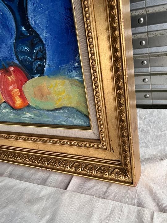 ◆油絵　静物画　矢内作　直筆◆A-3439