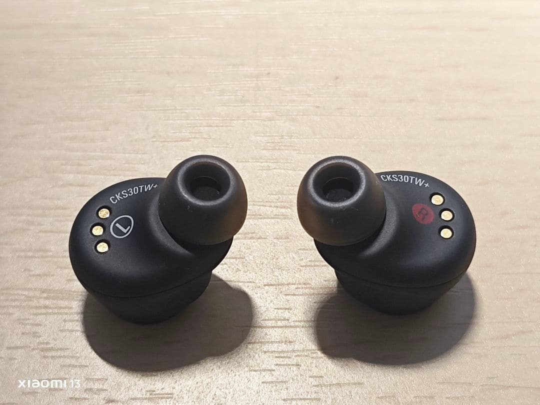 【ほぼ未使用】Audio-Technica ATH-CKS30TW+ ブラック