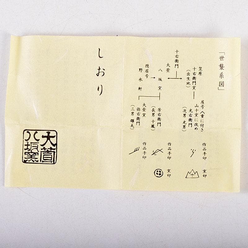 美濃焼　加藤芳右衛門作　黄瀬戸　茶巾筒　C　8385