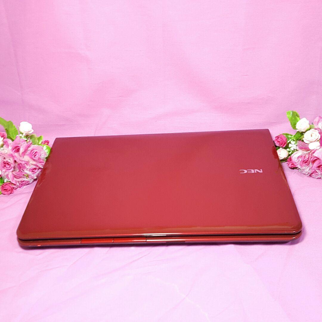 Win10❥レッド❥LaVie❥大容量320GB❥HDMI❥カメラ❥テンキ付き❥