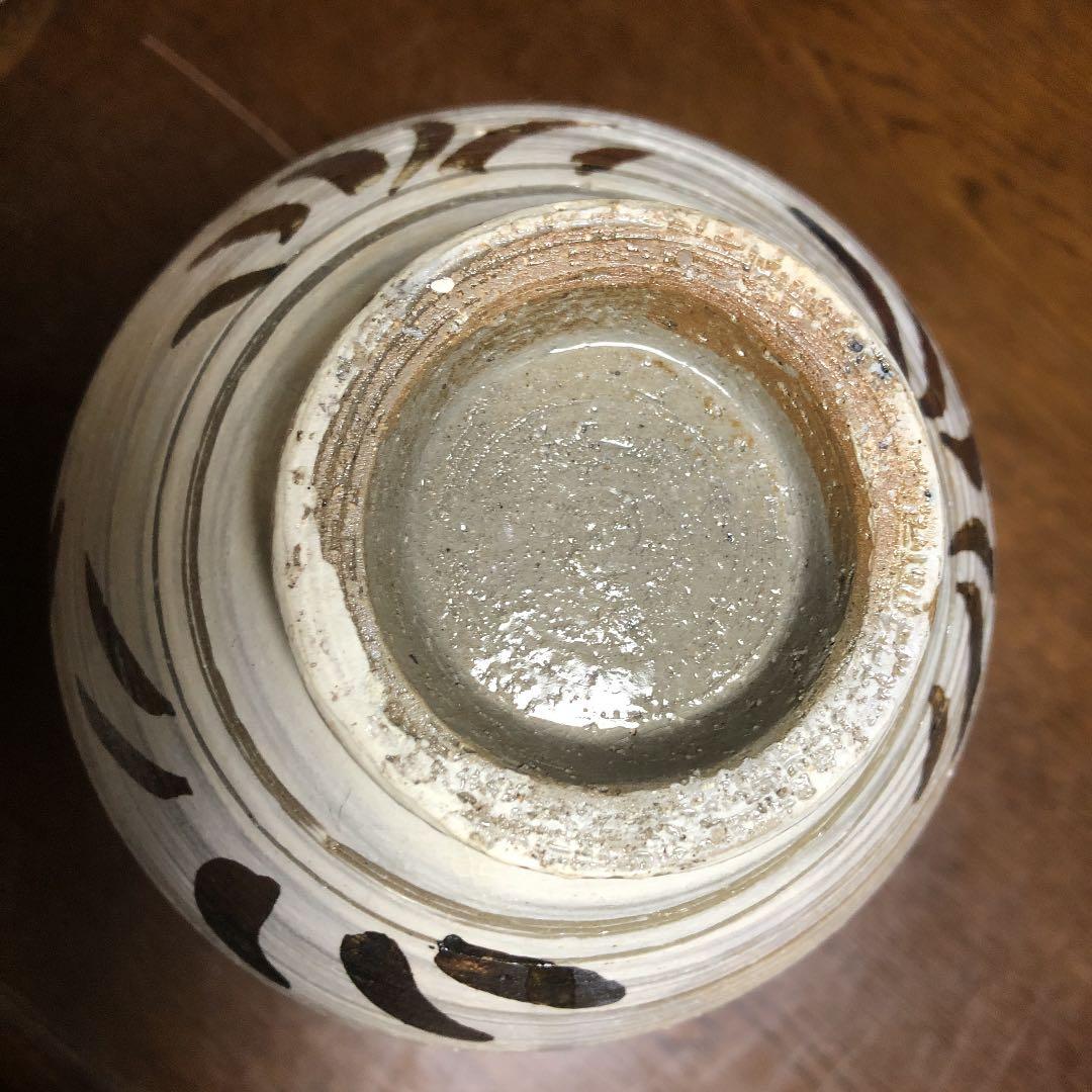 粉青沙器魚文瓶　李朝写し