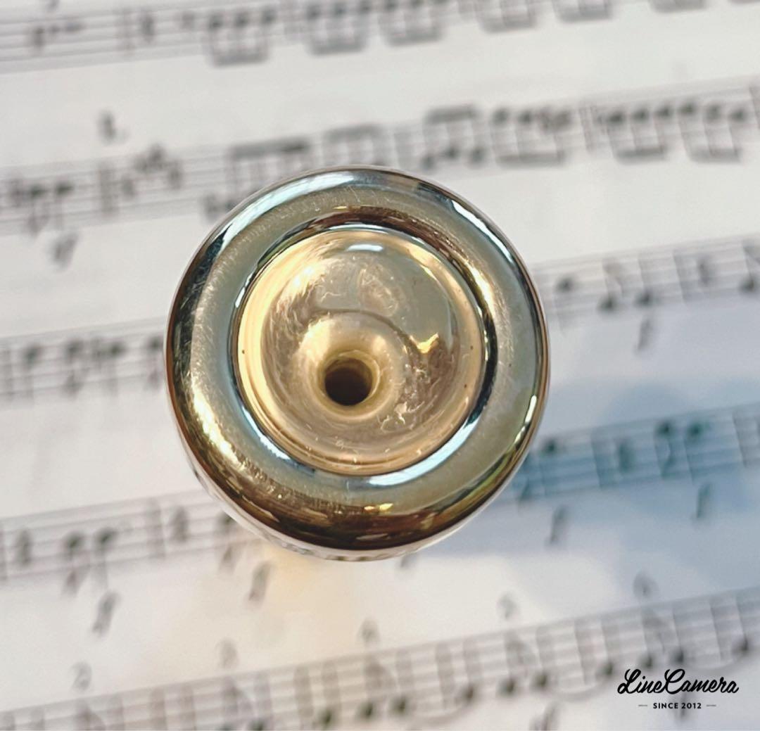 バック トランペット マウスピース 3B 銀メッキ仕上げ