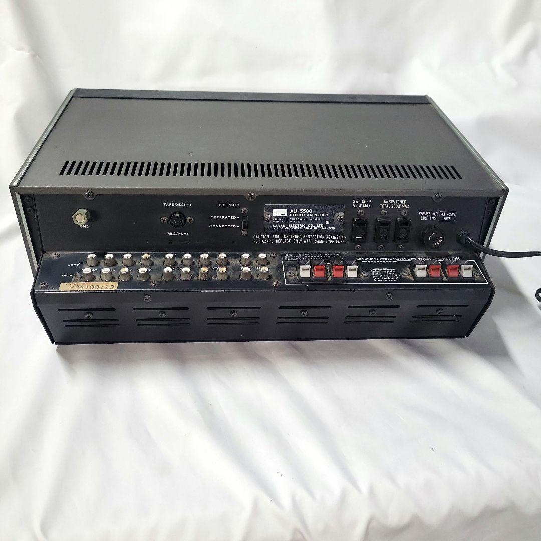 マ*ン様 Vintage AMP サンスイ AU-5500 プリメインアンプ ジ
