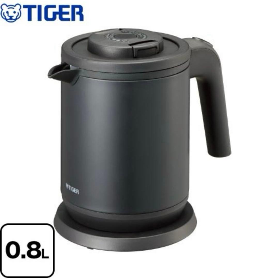 【新品】タイガー 電気ケトル PCK-A081 マットブラック 黒