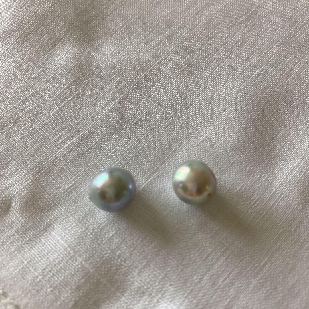 新品未使用　バロックパール　あこや本真珠　穴あき　パーツ　ルース