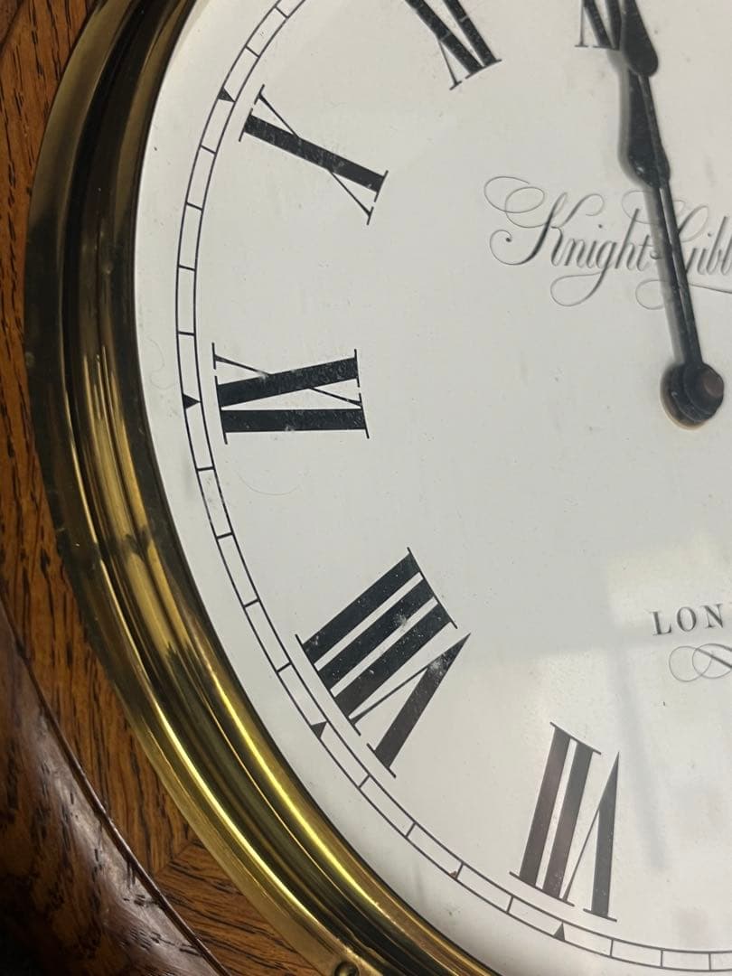 ナイトビギンズ　掛時計 直径約32cm アンティーク