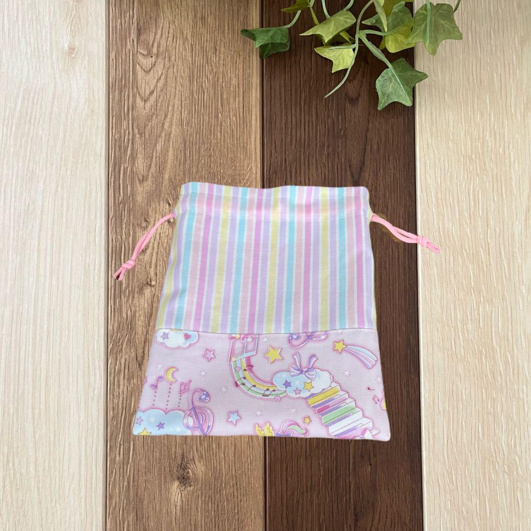 ジェニー様 5点セット バッグ×2・上履き入れ・体操・給食袋 ユニコーン ピンク