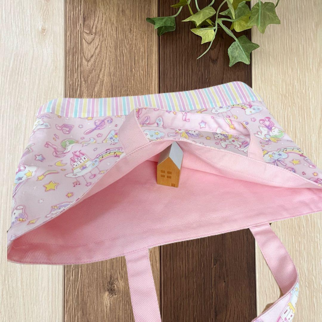 ジェニー様 5点セット バッグ×2・上履き入れ・体操・給食袋 ユニコーン ピンク