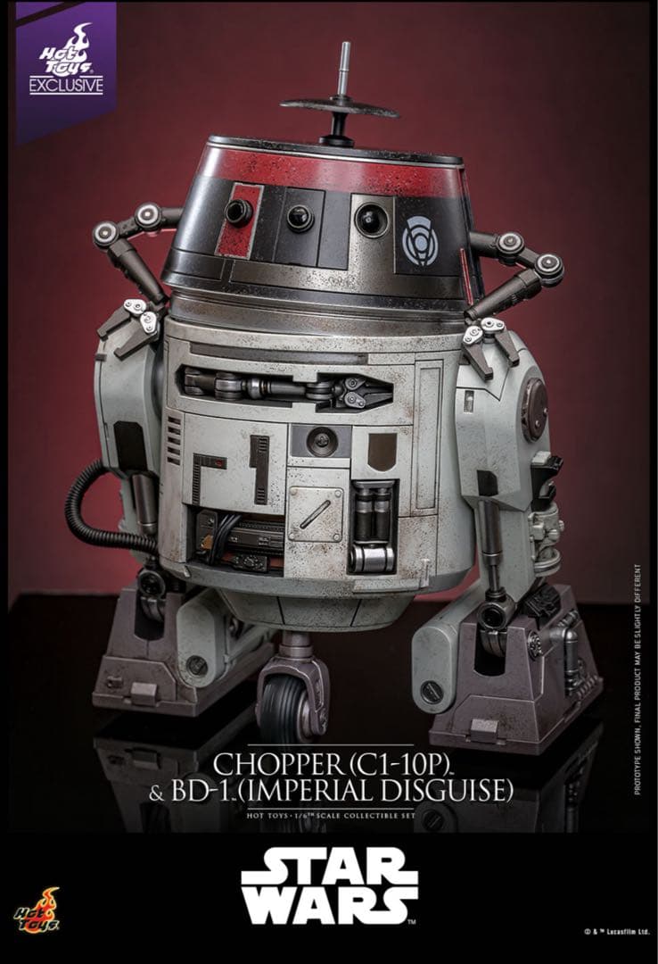 【トイサピ限定】チョッパー＆BD-1（帝国軍変装）　スターウォーズ　ホットトイズ