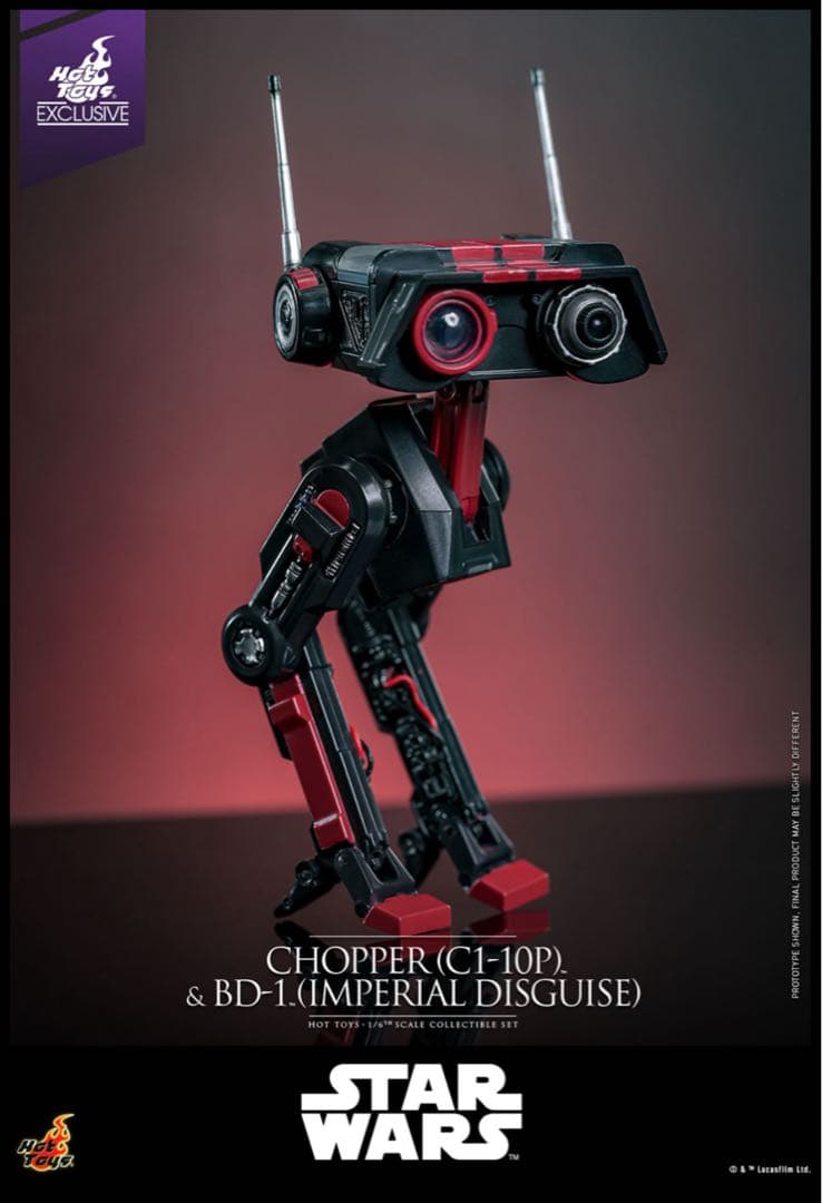 【トイサピ限定】チョッパー＆BD-1（帝国軍変装）　スターウォーズ　ホットトイズ