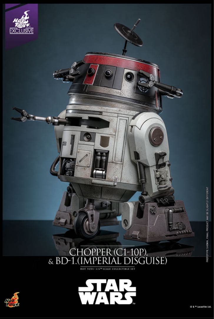 【トイサピ限定】チョッパー＆BD-1（帝国軍変装）　スターウォーズ　ホットトイズ