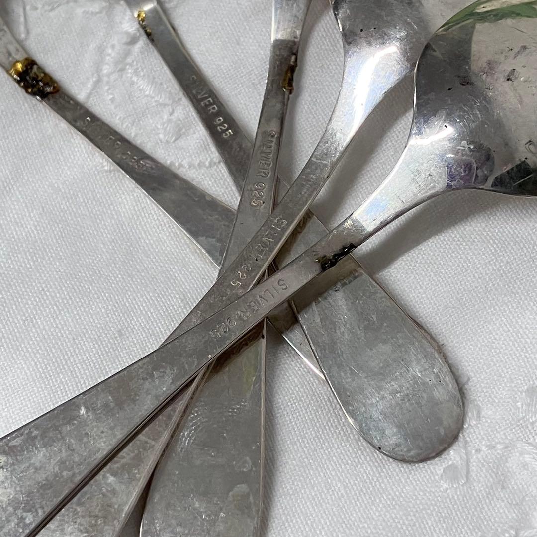 シルバー 925 ティースプーン 5本 silver