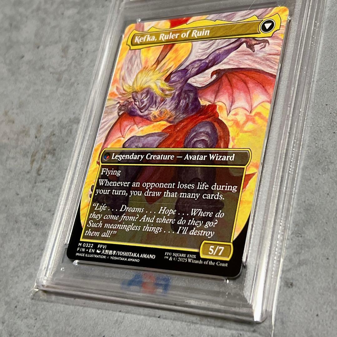 連番《PSA10》 MTG FF 人造魔導士、ケフカ ボーダーレス 日・英