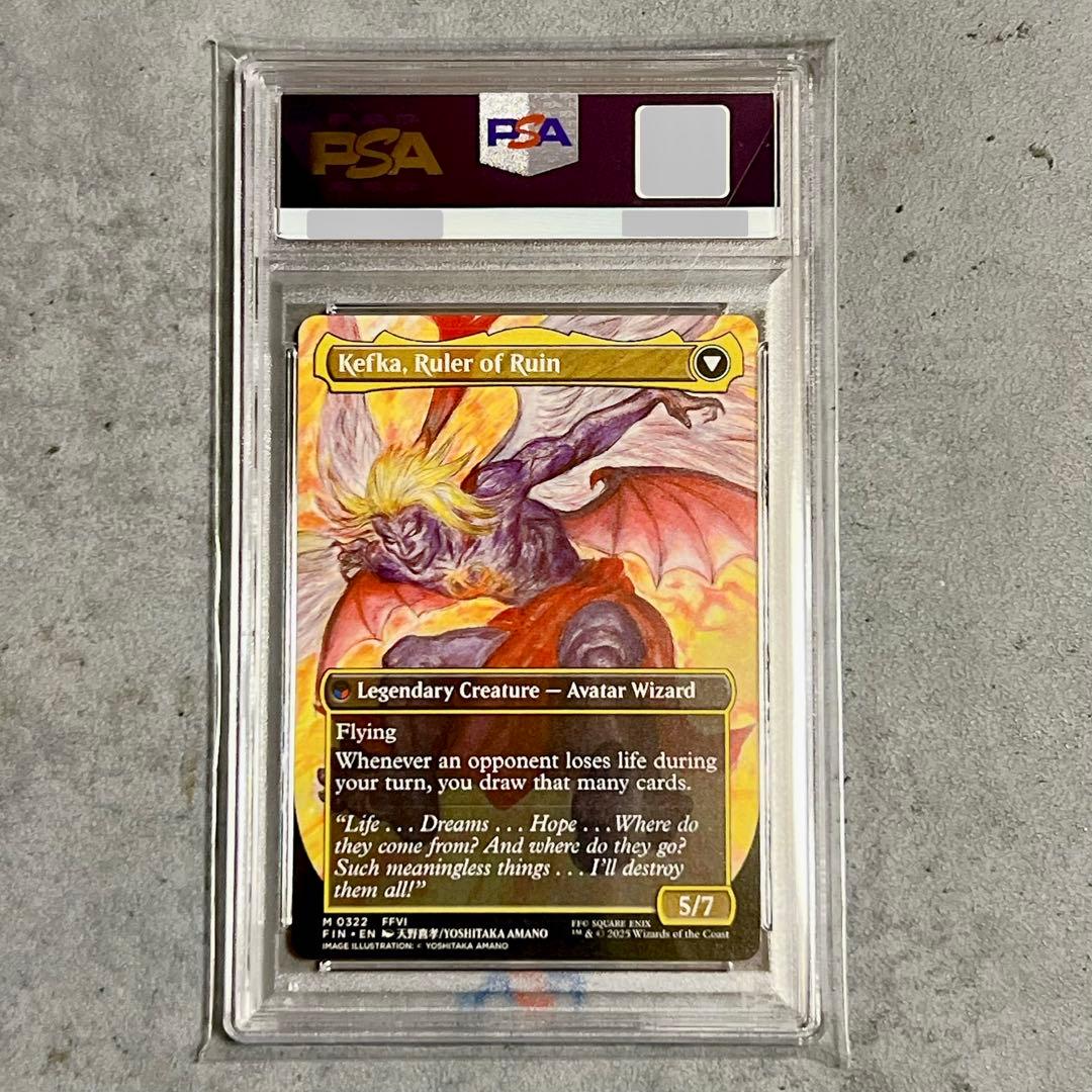 連番《PSA10》 MTG FF 人造魔導士、ケフカ ボーダーレス 日・英