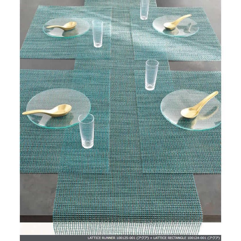 Chilewich テーブルランナー ランチョンマット ラティス レア 白