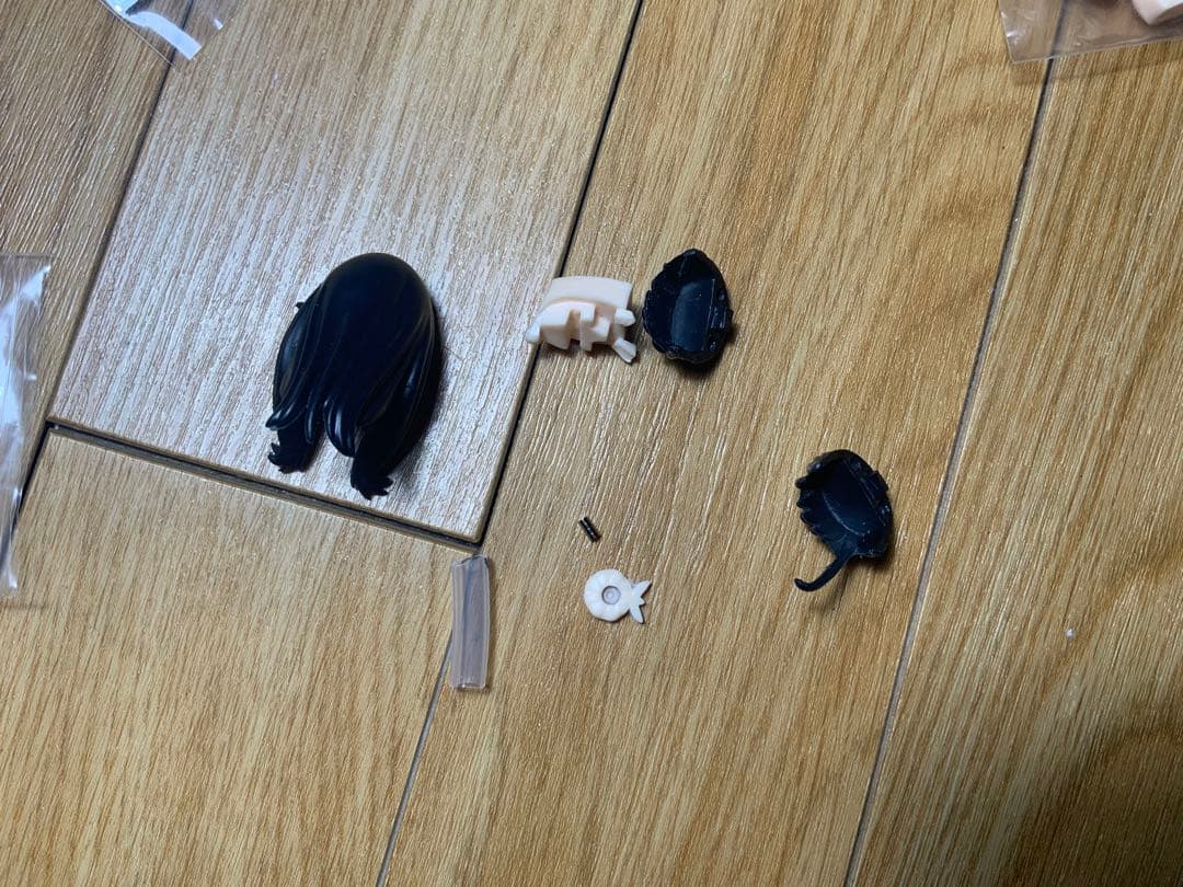 宝多六花 ヘッドパーツセットとポニーテール髪　1/12 カラーレジンキット　限定