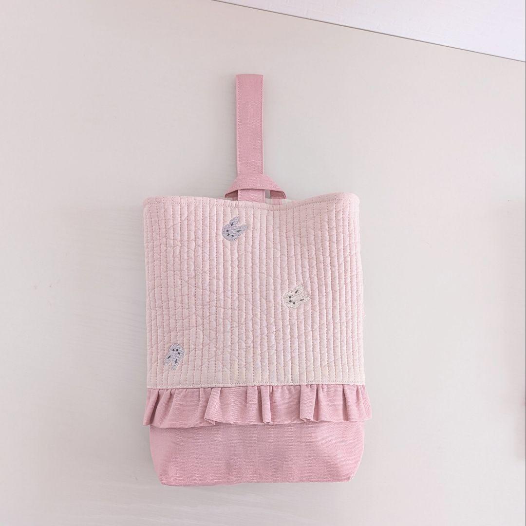 入園入学セット　うさぎ刺繍ヌビ