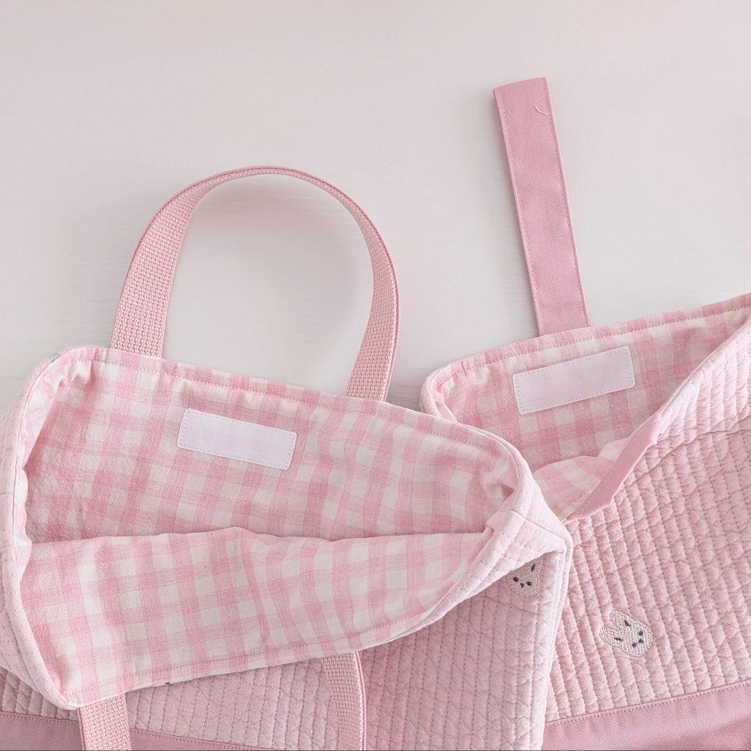 入園入学セット　うさぎ刺繍ヌビ