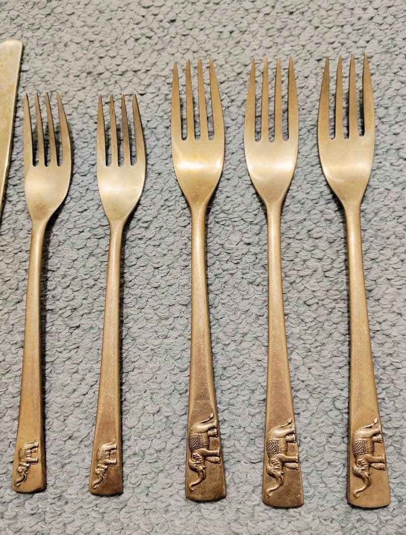 インド 古美術 アンティーク カトラリーセット 15点