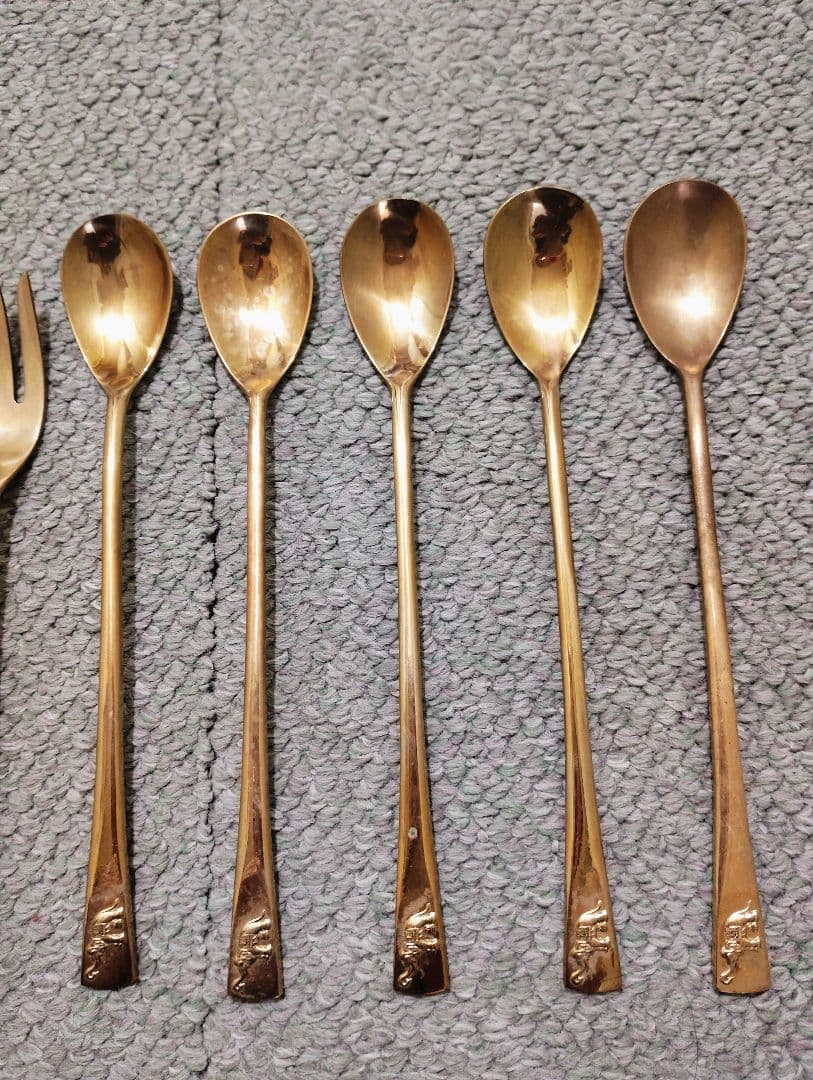 インド 古美術 アンティーク カトラリーセット 15点