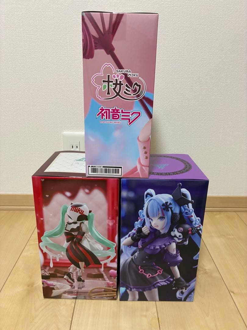初音ミク フィギュア 3種セット 桜ミク 雪ミク チロルチョコ
