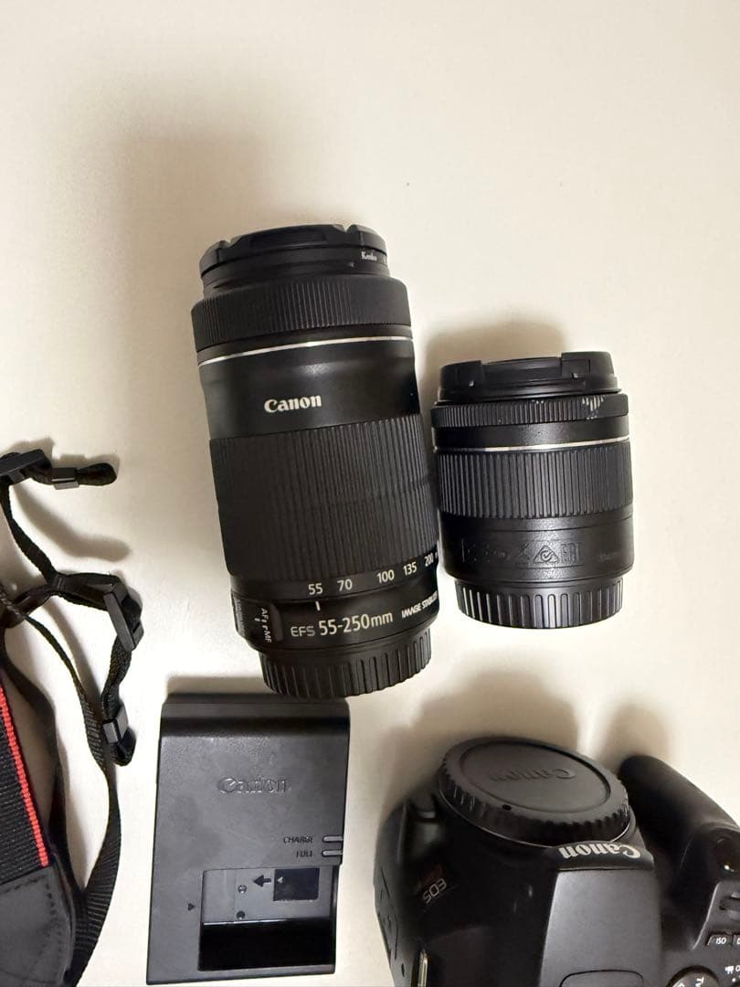 canon EOS kiss10x 一眼レフカメラ　カメラ　ダブルレンズキット