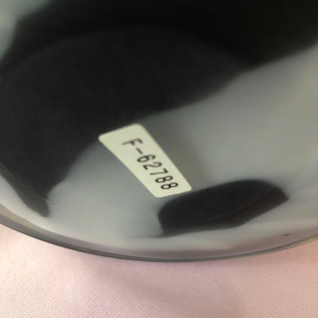 津軽びいどろ　ガラス　花瓶　F62788 廃盤　ブラック