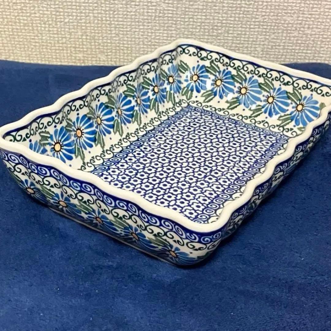 ポーランド食器★グラタン皿★ポーリッシュポタリー★セラミカ★