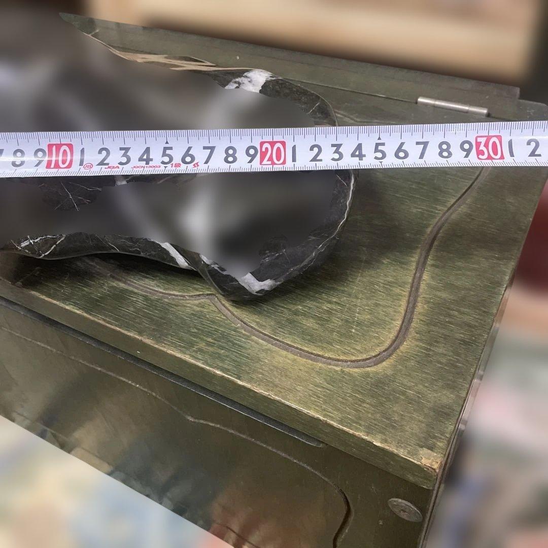 蛇紋石　蛇石　鑑賞石　ダークグリーン天然石 ガーデニング用装飾石　自宅保管品