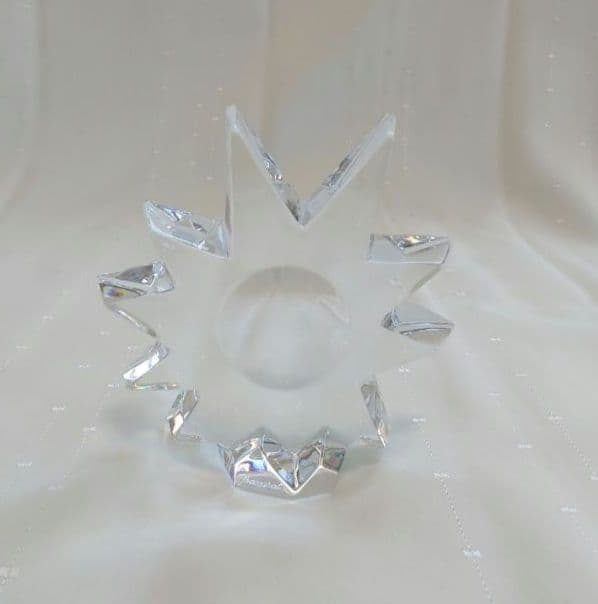 バカラ Baccarat 太陽の置物 クリスタル ペーパーウェイト