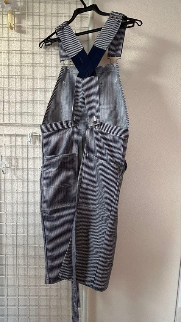 【値下げ交渉可】Lee ストライプオーバーオールエプロン