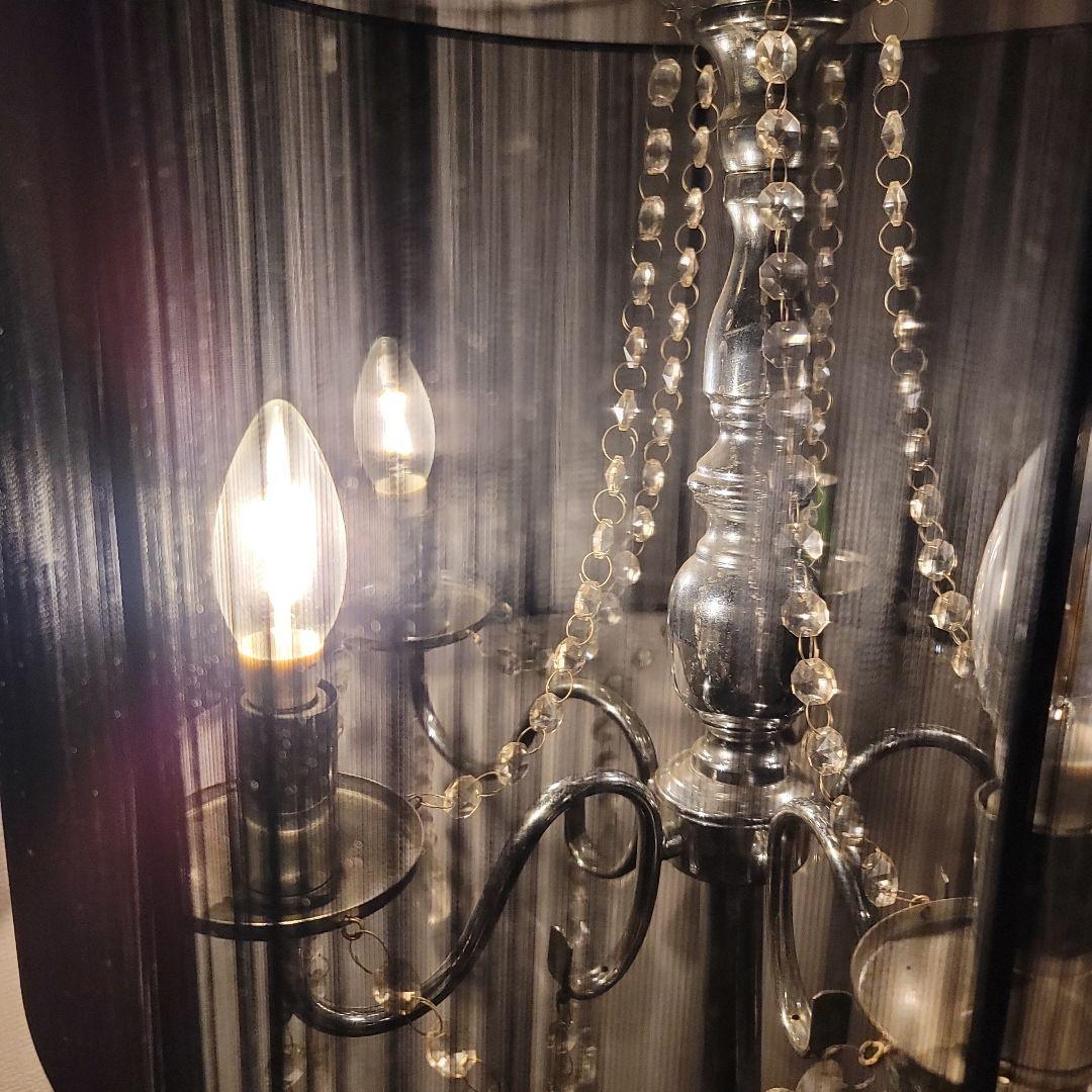 【Hardi】5灯 シェードフロアスタンド ブラック