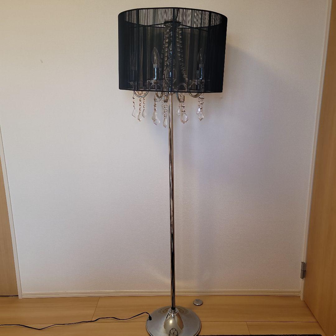 【Hardi】5灯 シェードフロアスタンド ブラック