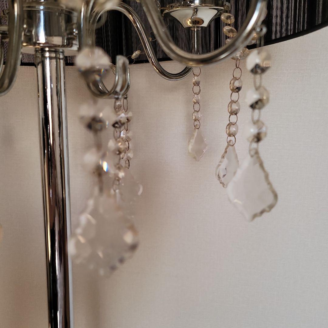 【Hardi】5灯 シェードフロアスタンド ブラック