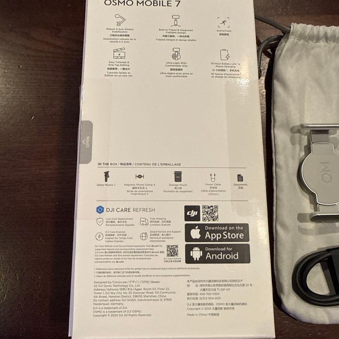 DJI Osmo Mobile 7 スマートフォンスタビライザー