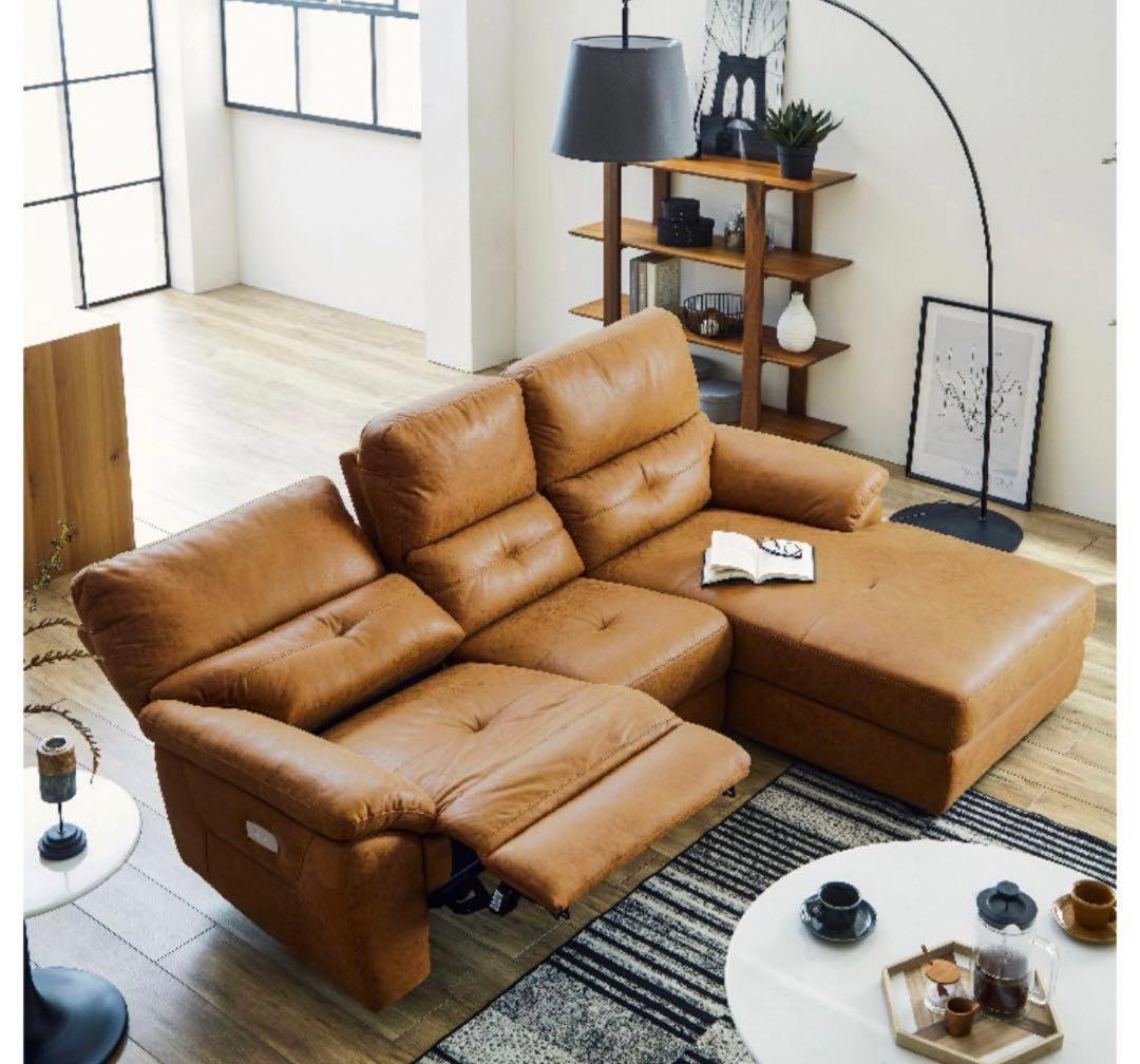 ドラゴ スモールカウチソファ RELAX FORM 片側電動