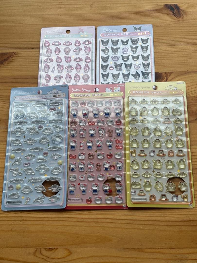 【正規品】 サンリオ ボンボンドロップシール ミニ 5枚セット