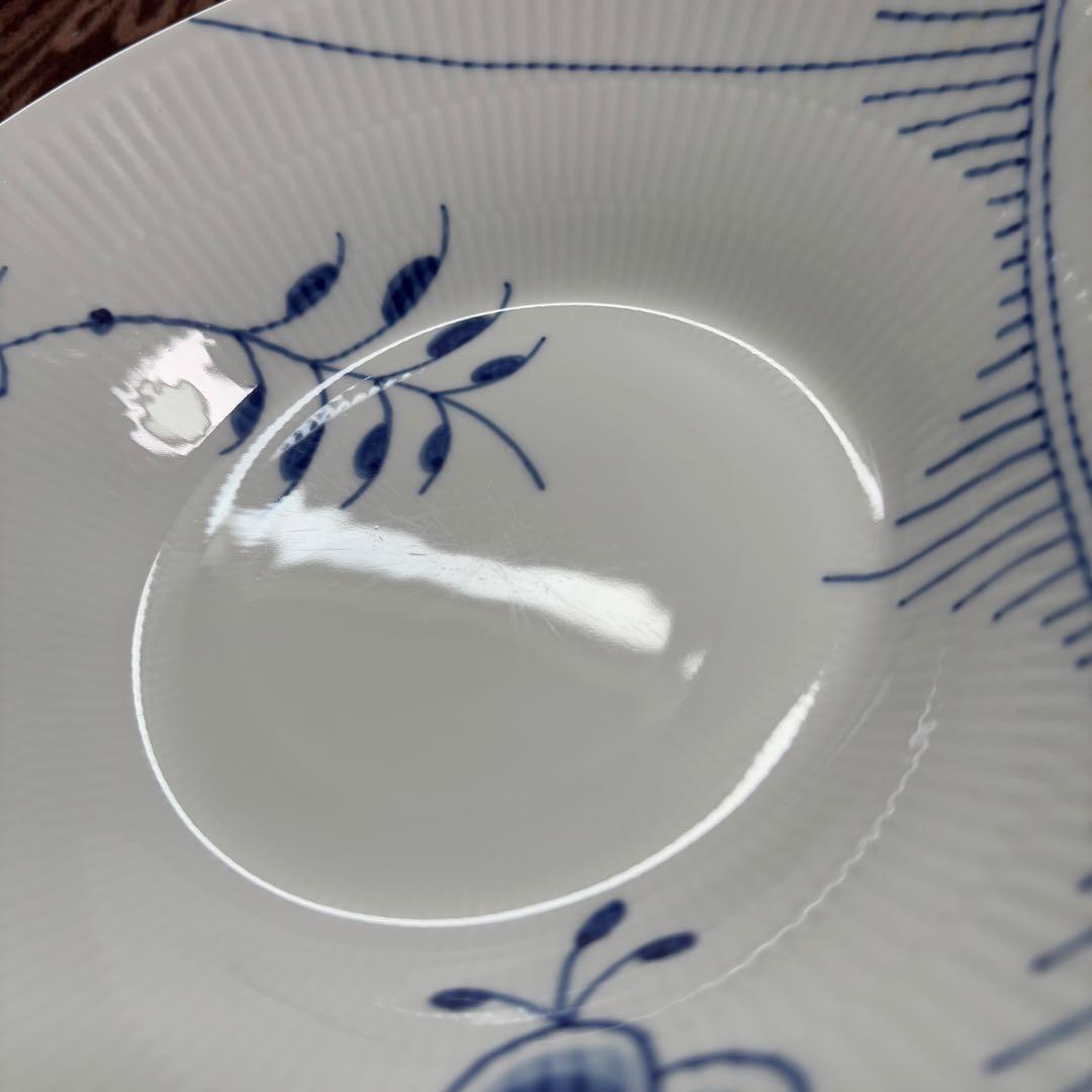 ロイヤルコペンハーゲン ブルーフルーテッド メガ パスタプレート 24cm 2枚