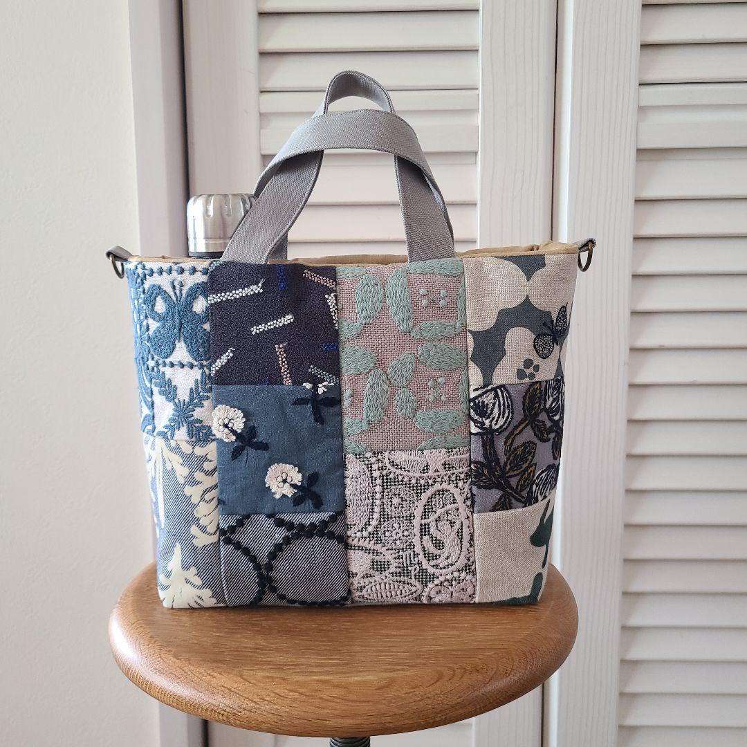 ミナペルホネン　ハンドメイドバッグ・15